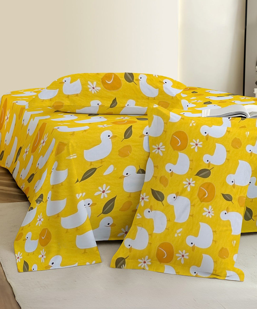 duck theme kids bedsheet 