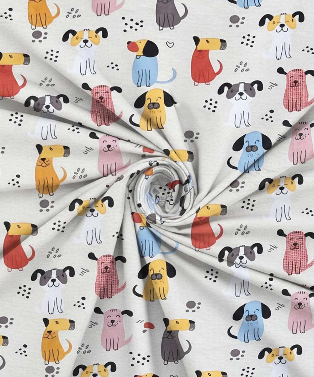 Puppy Pop Kids Fitted Bedsheet With Pillow Cover