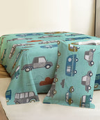 bus theme kids bedsheet 