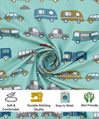 bus theme kids bedsheet 