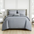 Nordic Grey Single Bedsheet With 1 Pillow Cover