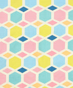 Hexa Geometric Flat Double Bedsheet With 2 Pillow Covers