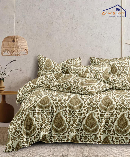 Heritage Bloom    King Size Bedsheet With 2 Pillow Cover