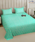 Hexa Bliss King Size Bedsheet With 2 Pillow Cover