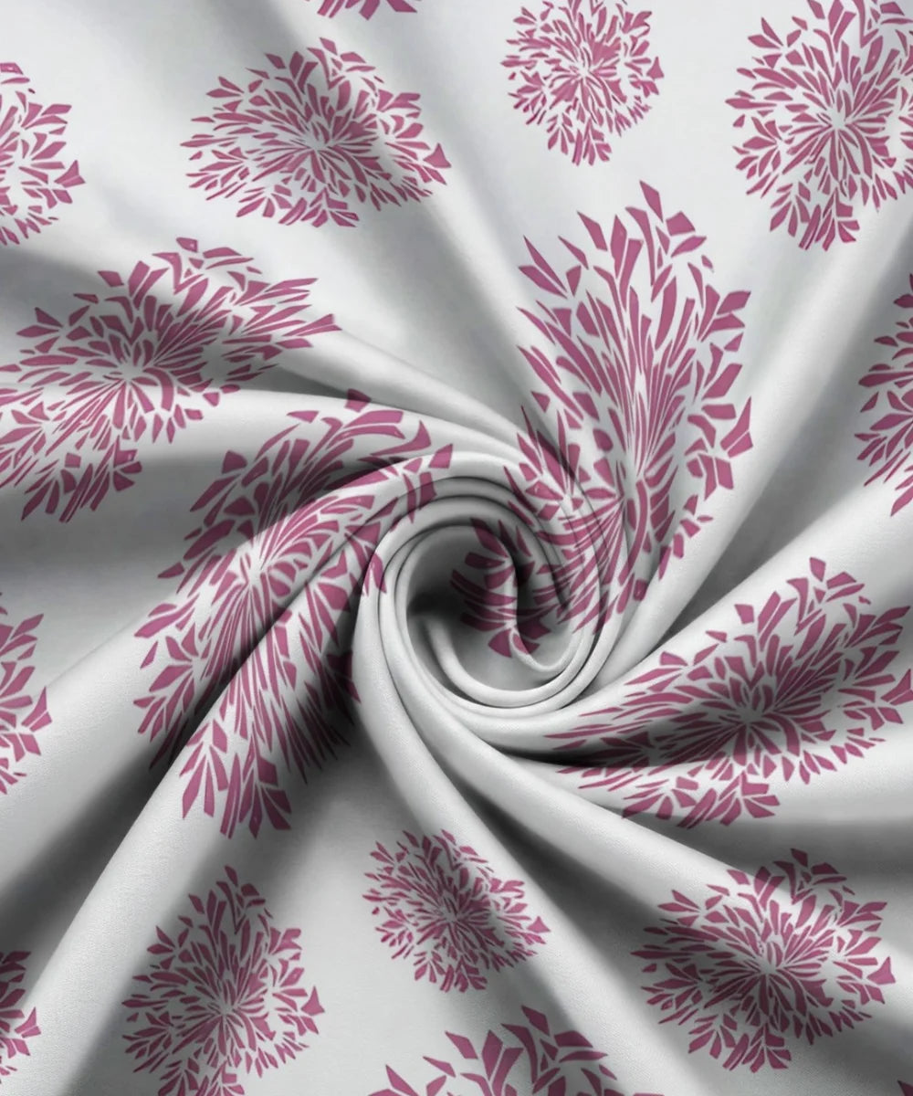 PINK & white floral bedsheet 