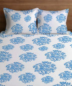 Blue Floral Bedsheet 2