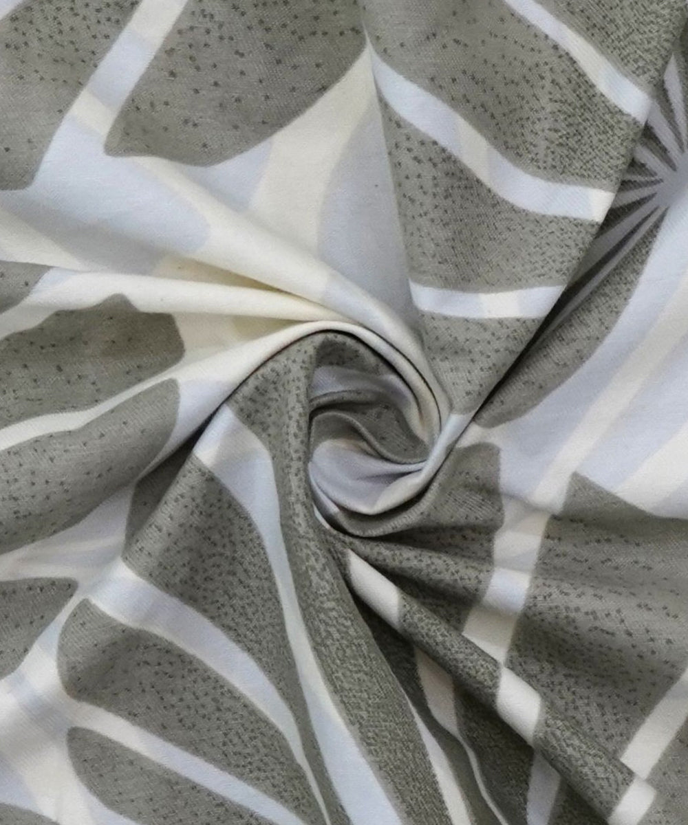 leave pattern double bedsheet 