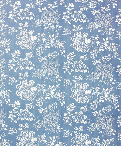 blue floral bedsheet 