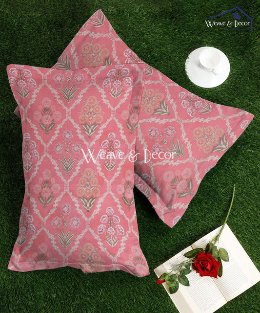 Coral Blossom Pillow Cover Set of 2