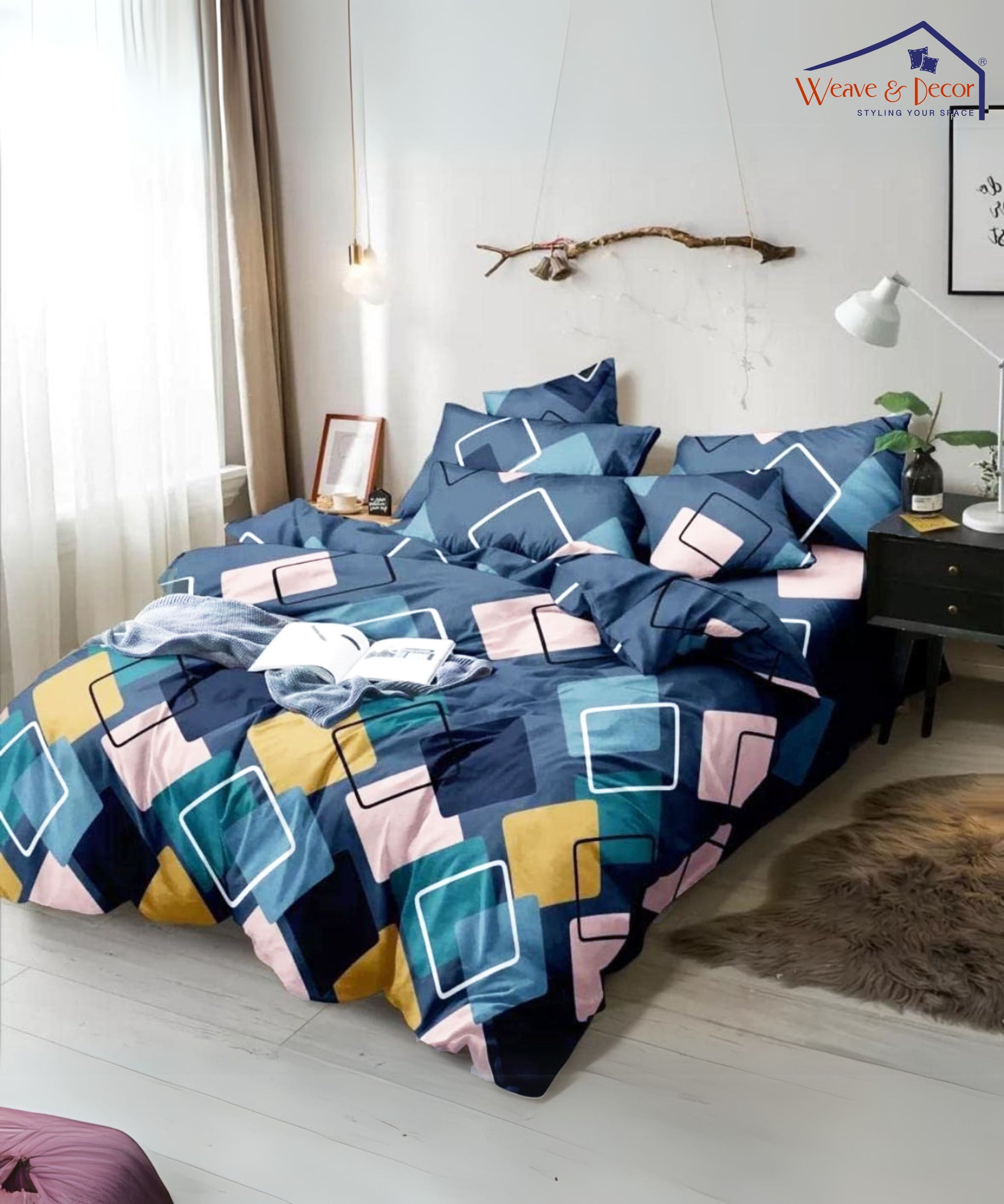  Single Fitted Bedsheet , SINGLE BED , ELASTIC FITTED , COTTON 