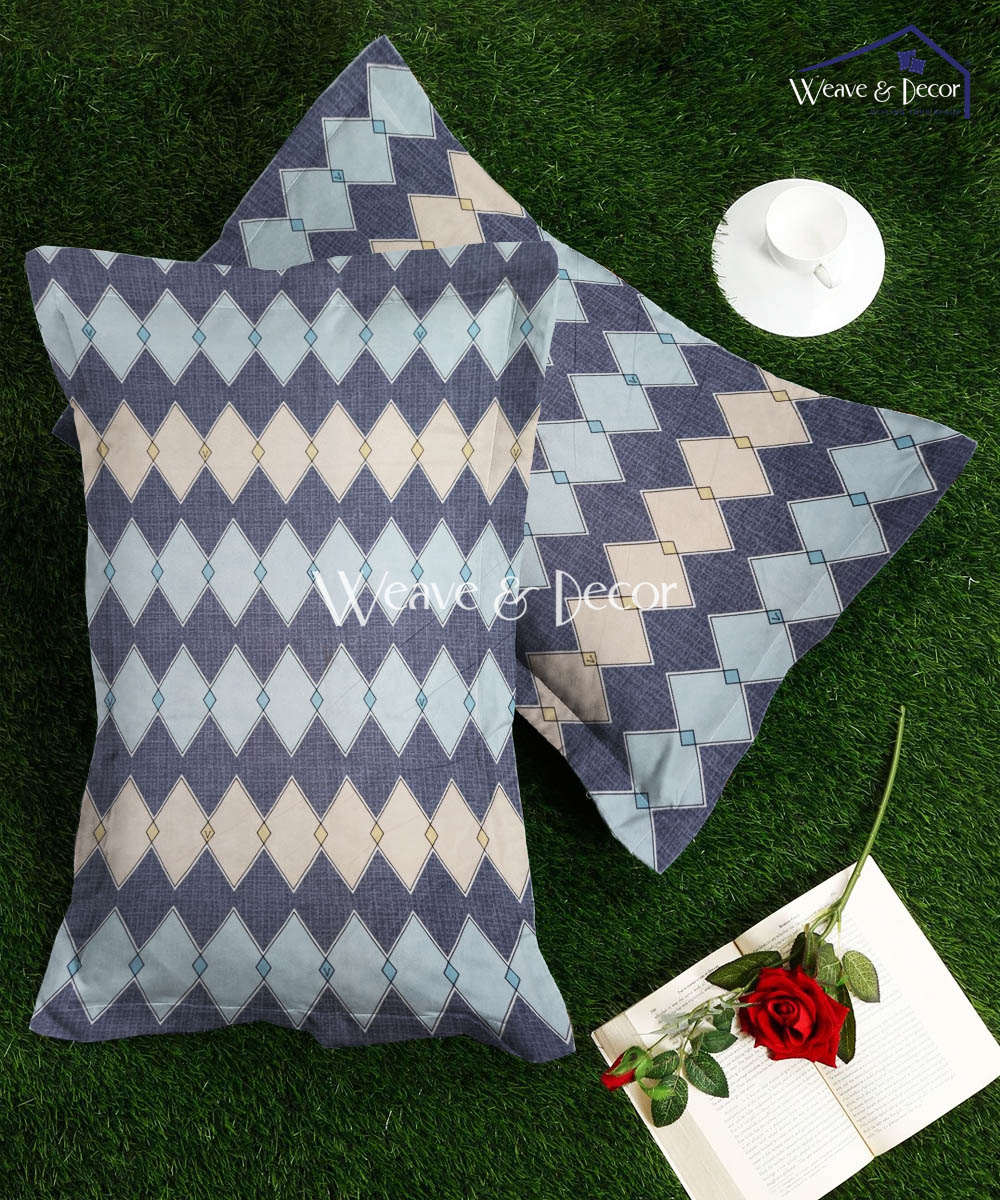 Multi Rhombus Pillow Cover Set of 2