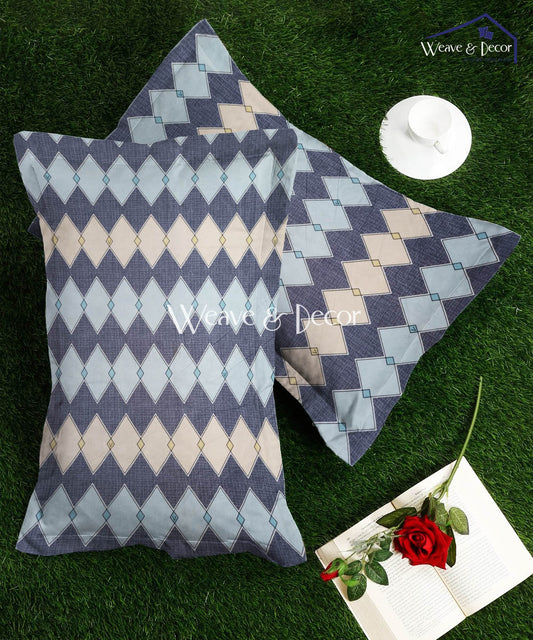 Multi Rhombus Pillow Cover Set of 2