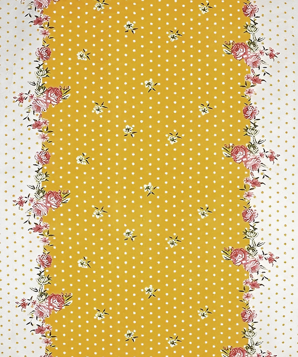 mustard floral bedsheet 