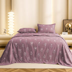 Blossom Trail Flat Double Bedsheet With 2 Pillow Covers