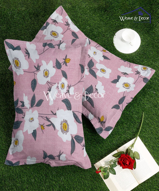 pink floral pillow covers 