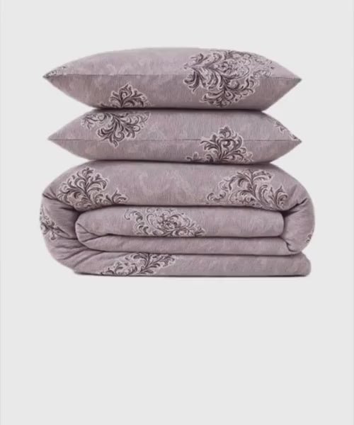 Baroque Blossom King Size Bedsheet With 2 Pillow Cover