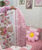 Teddy Blossom King Size Bedsheet With 2 Pillow Cover