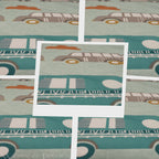 Mint Drive Kids Bedsheet With Pillow Covers