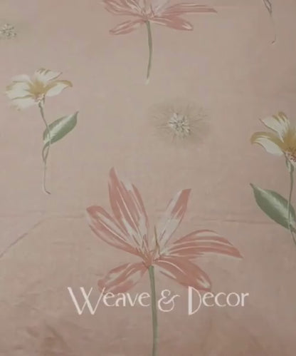 Gentle Blooms Bedsheet With Pillow Covers