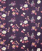 purple floral king size bedsheet 