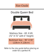 Blue Satin Stripe Bedsheet with Pillow Cover