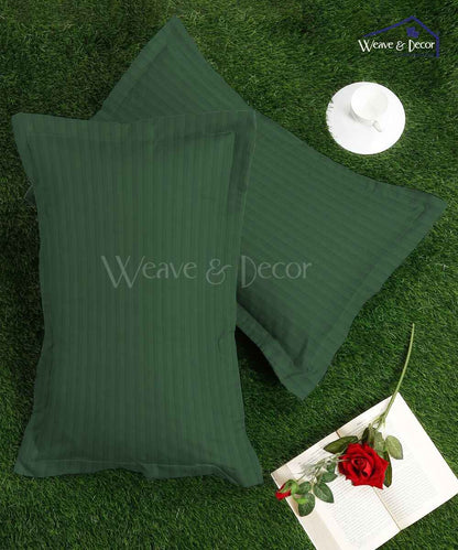 satin dark green pillow cover 