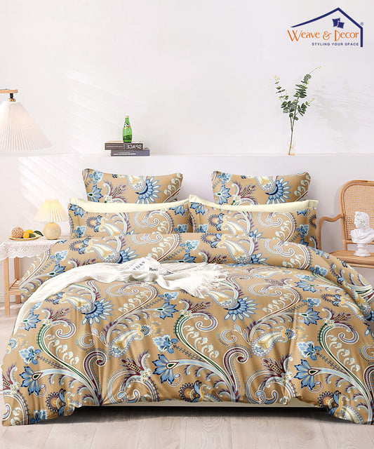 Paisley blossom  Single Bedsheet With 1 Pillow Cover