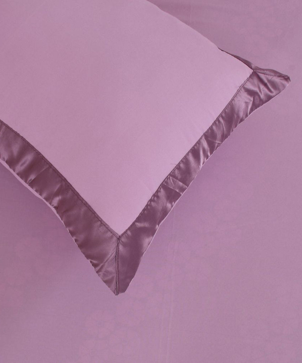 Thistle Pink Soft Satin Comforter Set with Bedsheet & Pillow Covers