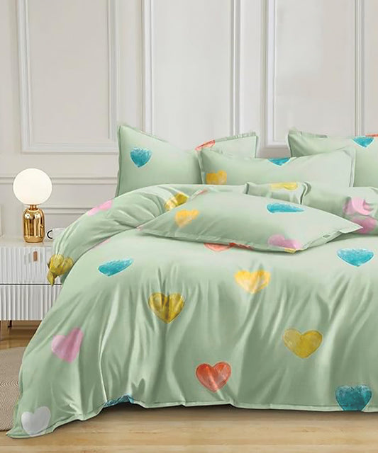 valentines heart bedsheets , poly cotton sheets 