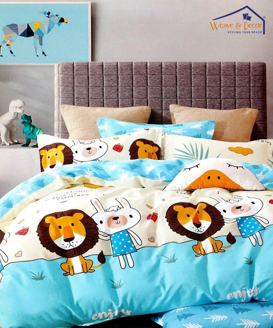 Multi Color Cartoon Quilt / Blanket / Razai / Duvet Cover