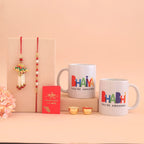 Bhaiya Bhabhi Mug Set with 2 Rakhi