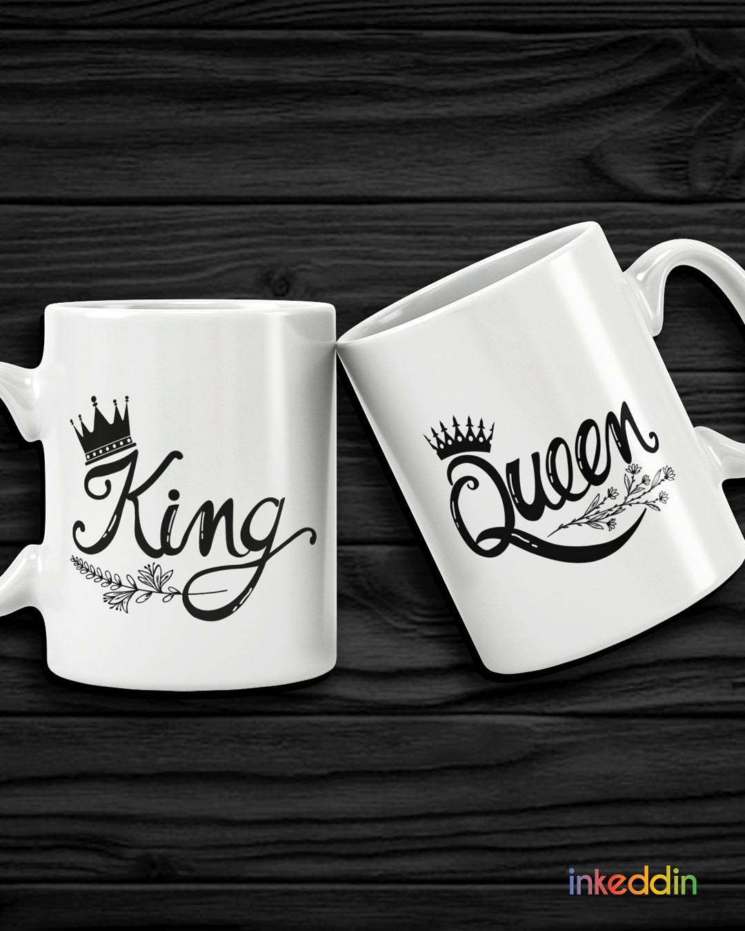 King & Queen Coffee Mug Set of 2