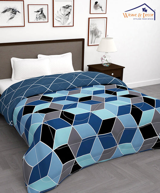 Modern Rhombus 350GSM Single Bed Comforter