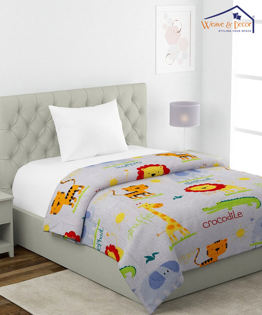 Cute Kids 350GSM Single Bed Comforter