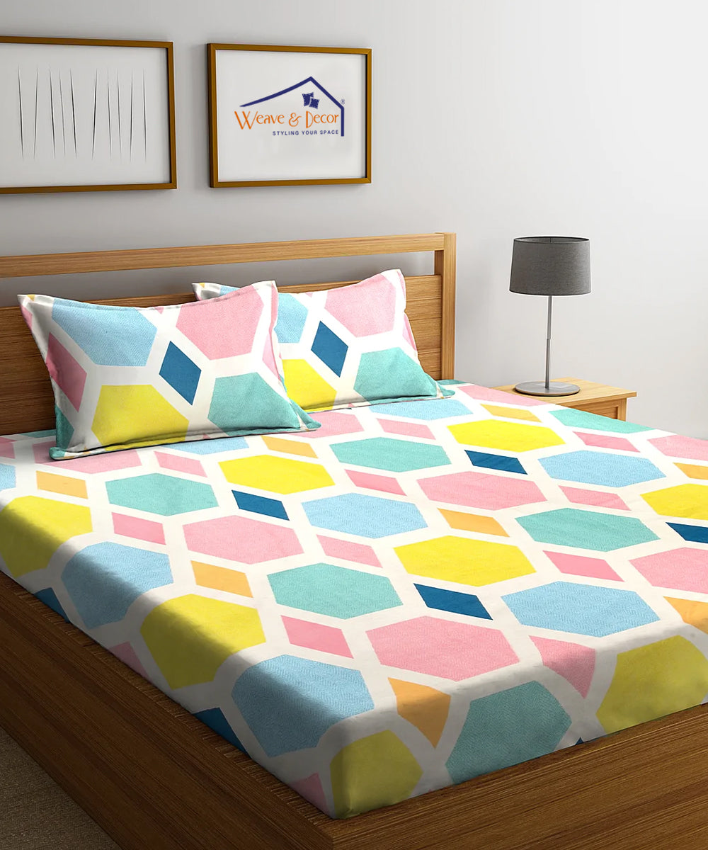 Hexa Geometric Pillow Cover Set of 2