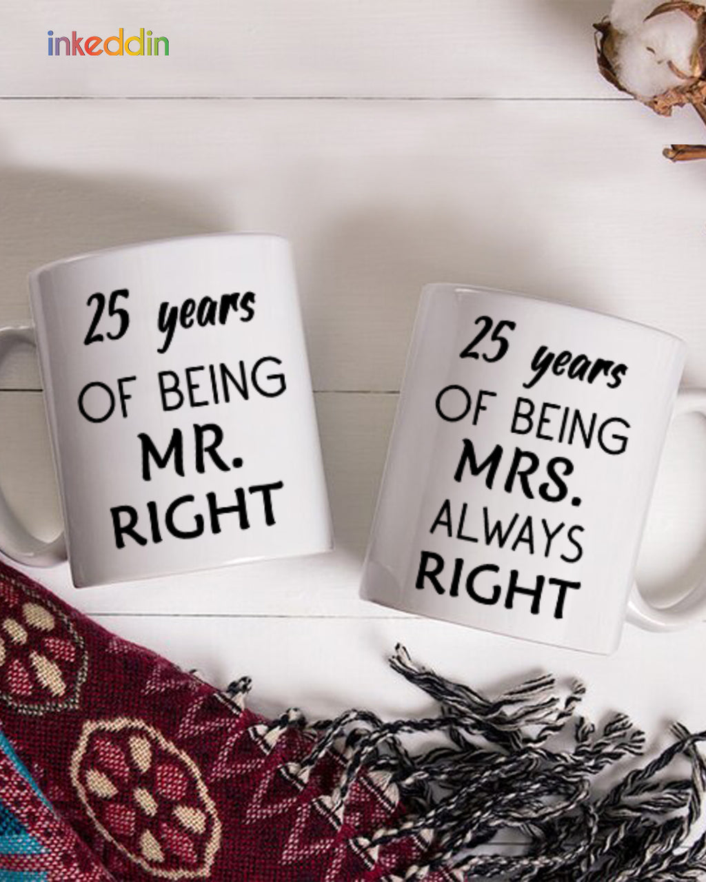 Silver Jublee Mugs Set of 2