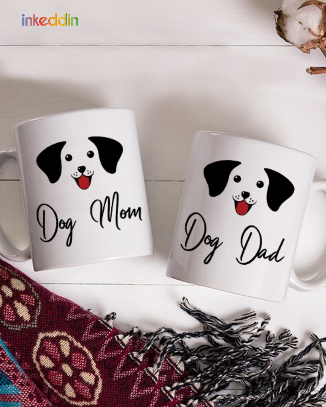 Dog Mom & Dad Mug Set of 2