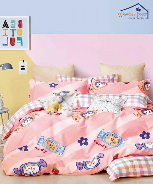 Cute Kids 350GSM Single Bed Comforter