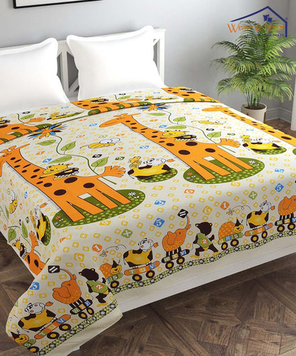 Cute Giraffe Quilt / Blanket / Razai / Duvet Cover