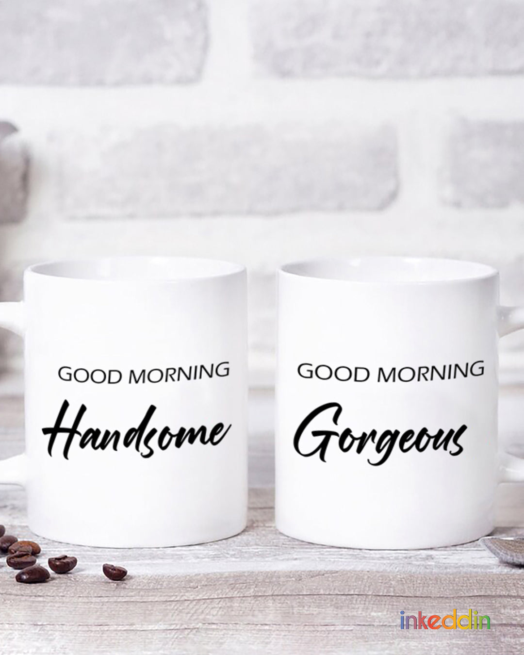 Handsome & Gorgeous Coffee Mug Set of 2 for Couples