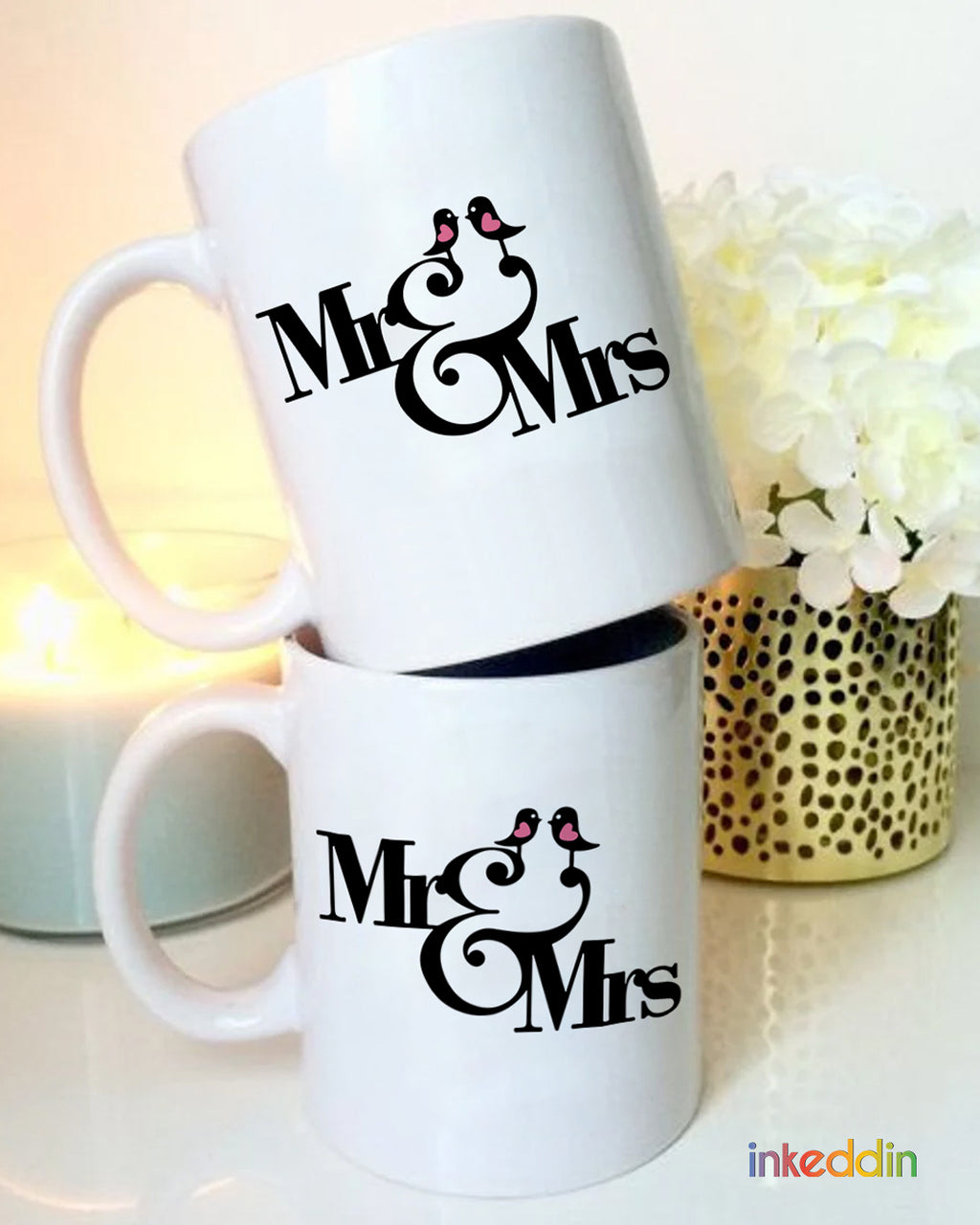 Mr & Mrs Coffee Mug Set of 2 for Husband-Wife