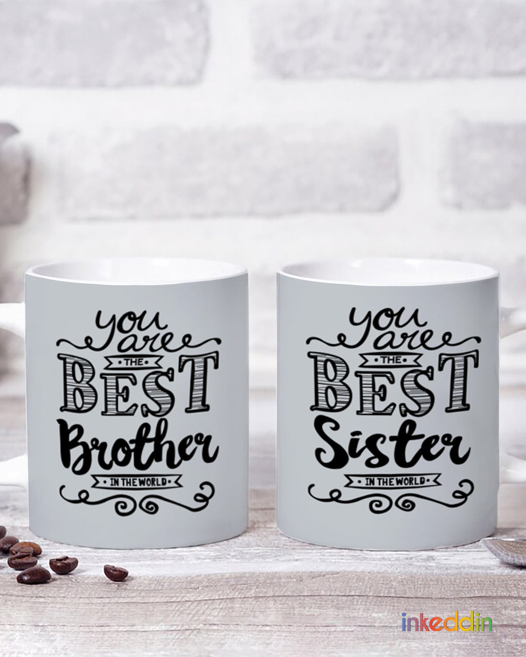 Best Brother & Sister Mug Set of 2
