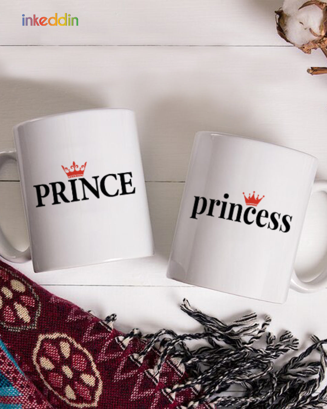 Prince- Princess Mug Set of 2