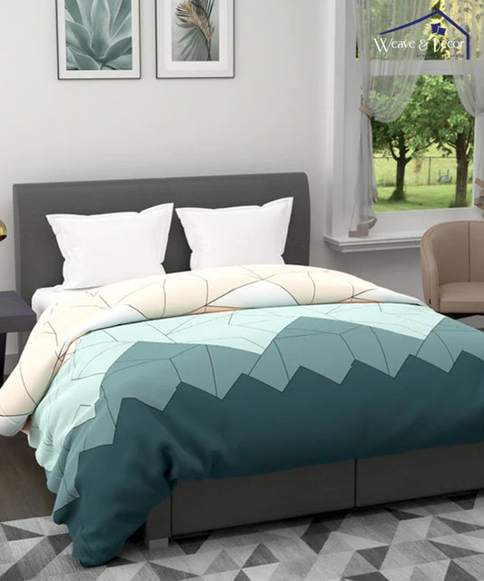 Multi Color Geometric 350GSM Double Bed Comforter