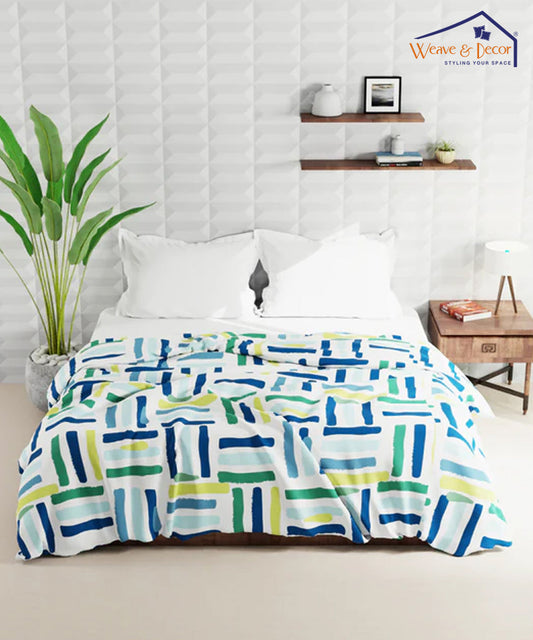 Multi Color 350GSM Single bed Comforter