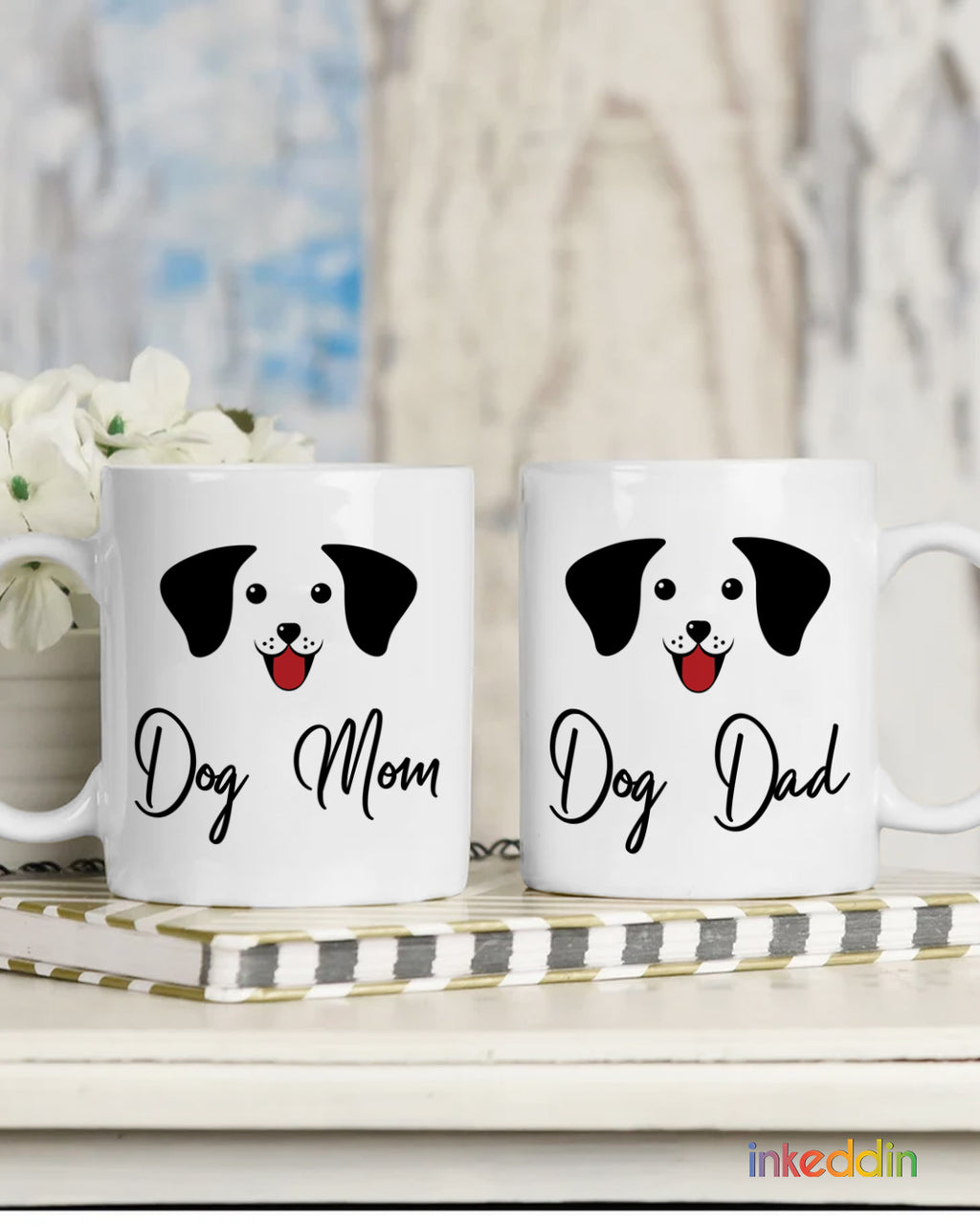 Dog Mom & Dad Mug Set of 2