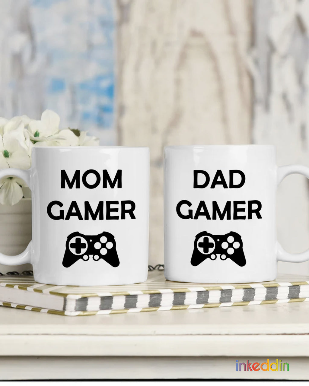 Mom Gamer - Dad Gamer Mug Set of 2