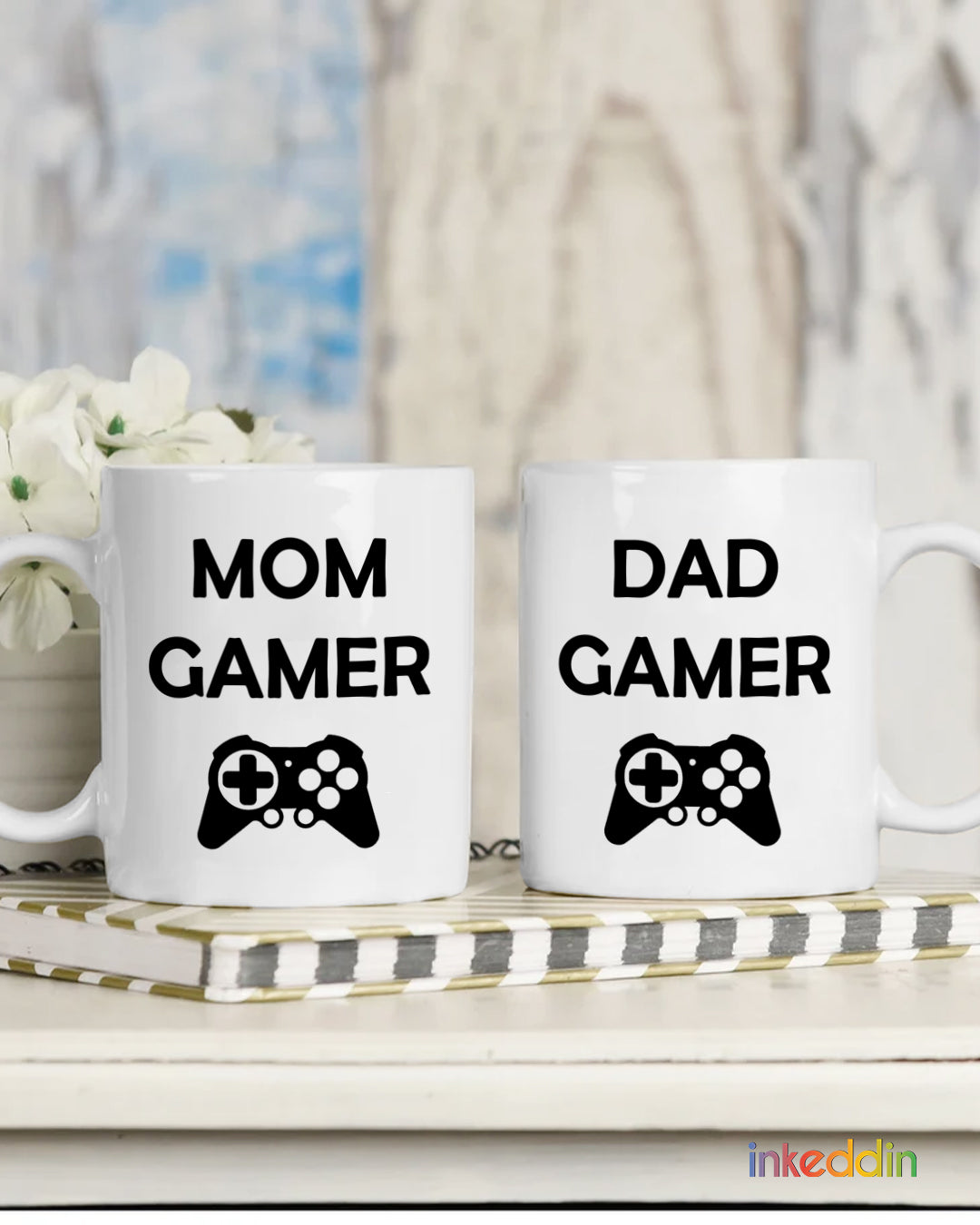 Mom Gamer - Dad Gamer Mug Set of 2