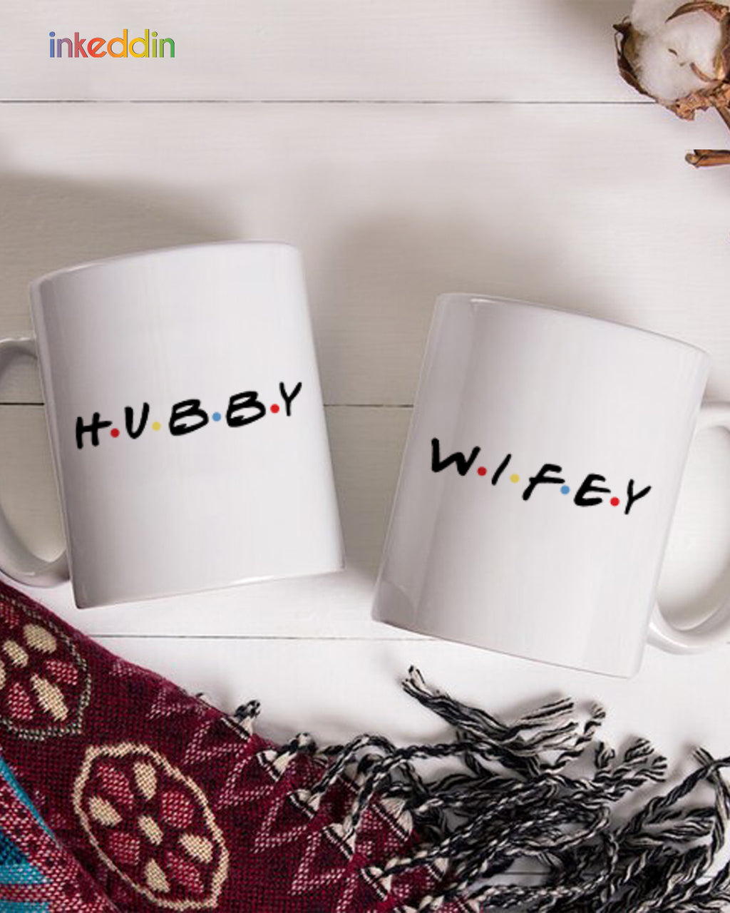 Hubby & Wifey Mug Set of 2