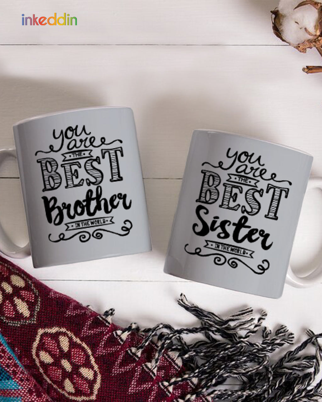 Best Brother & Sister Mug Set of 2